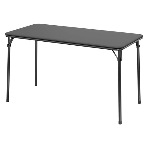 IDEALHOUSE 4ft folding table with folded legs, compact storage for small spaces