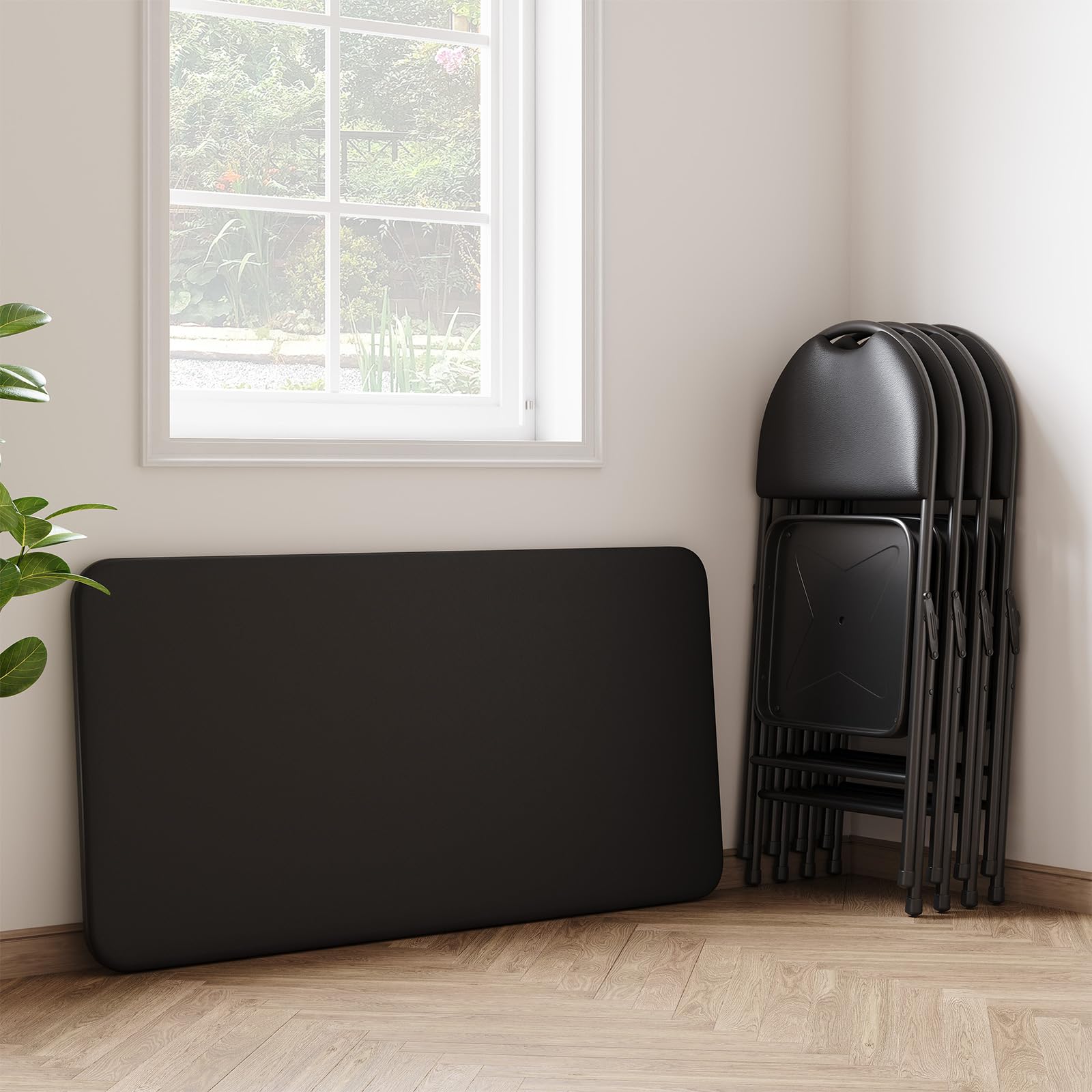 IDEALHOUSE indoor outdoor versatility adapts from dining to desk tasks