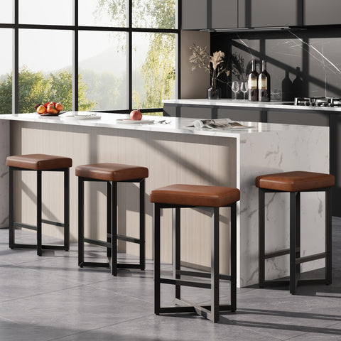 IDEALHOUSE Bar Stools counter-height 24.6 inches fit standard counters.