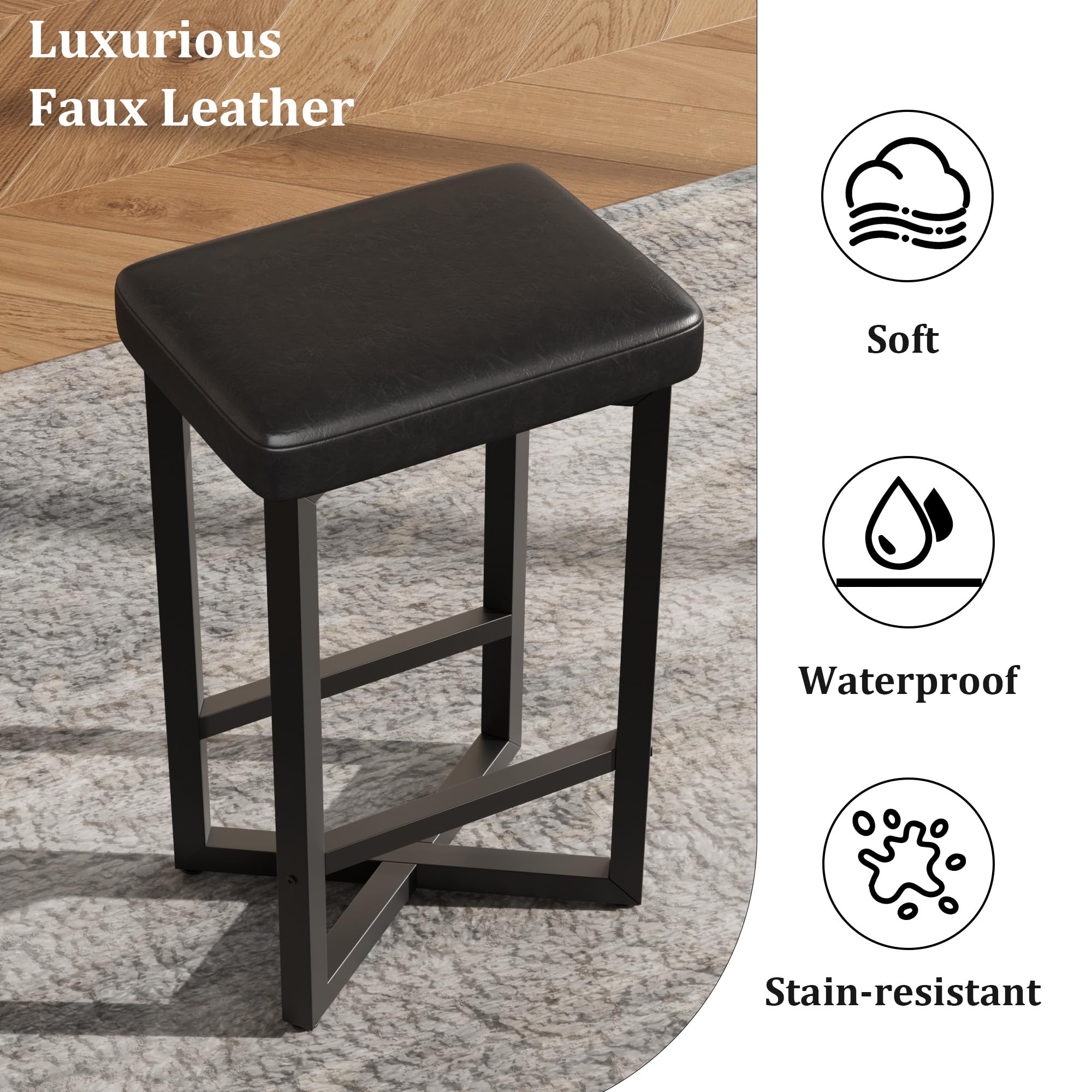 IDEALHOUSE footrest design reduces leg fatigue during meals.