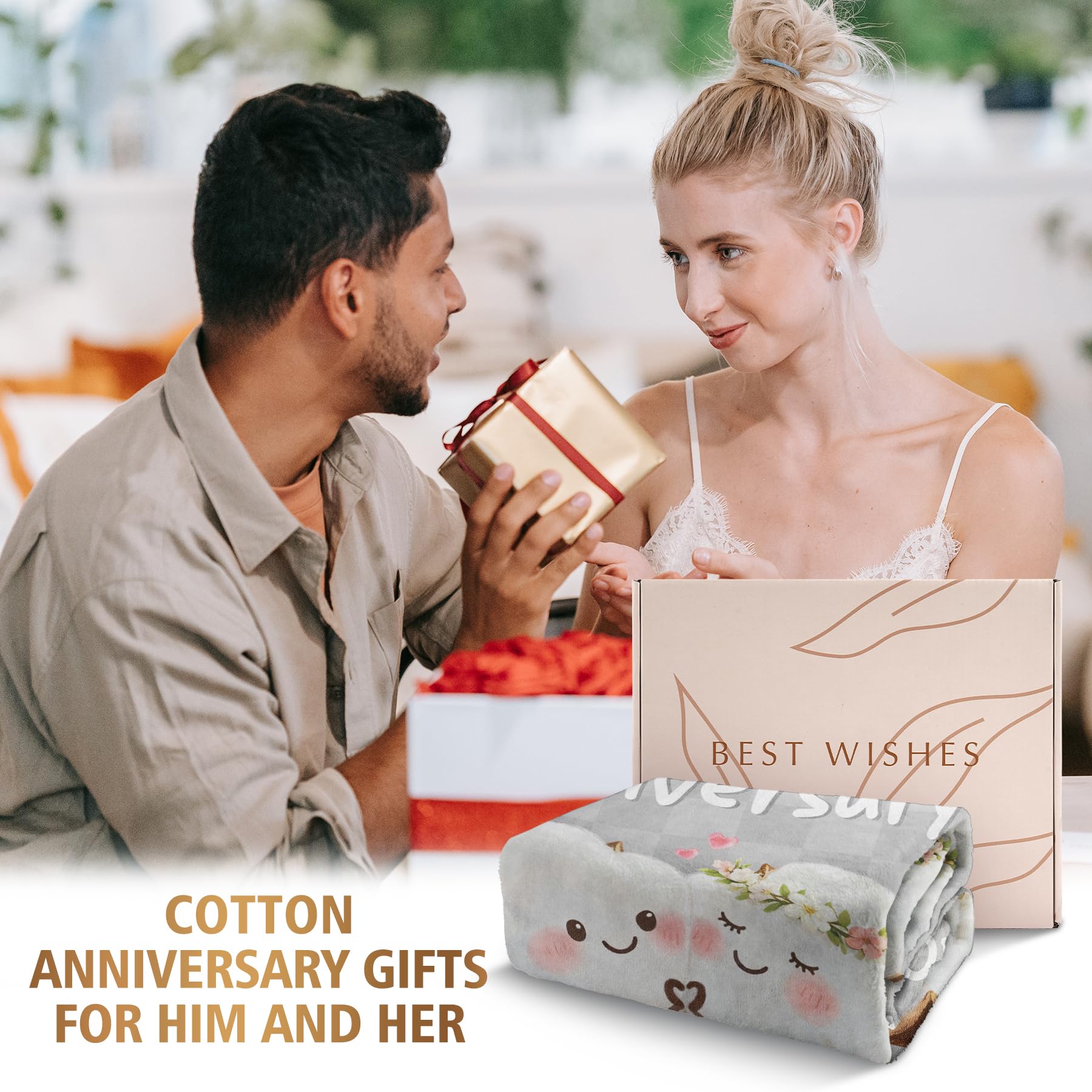 IDELTIME couple blanket snuggle scene adds warmth for together time.
