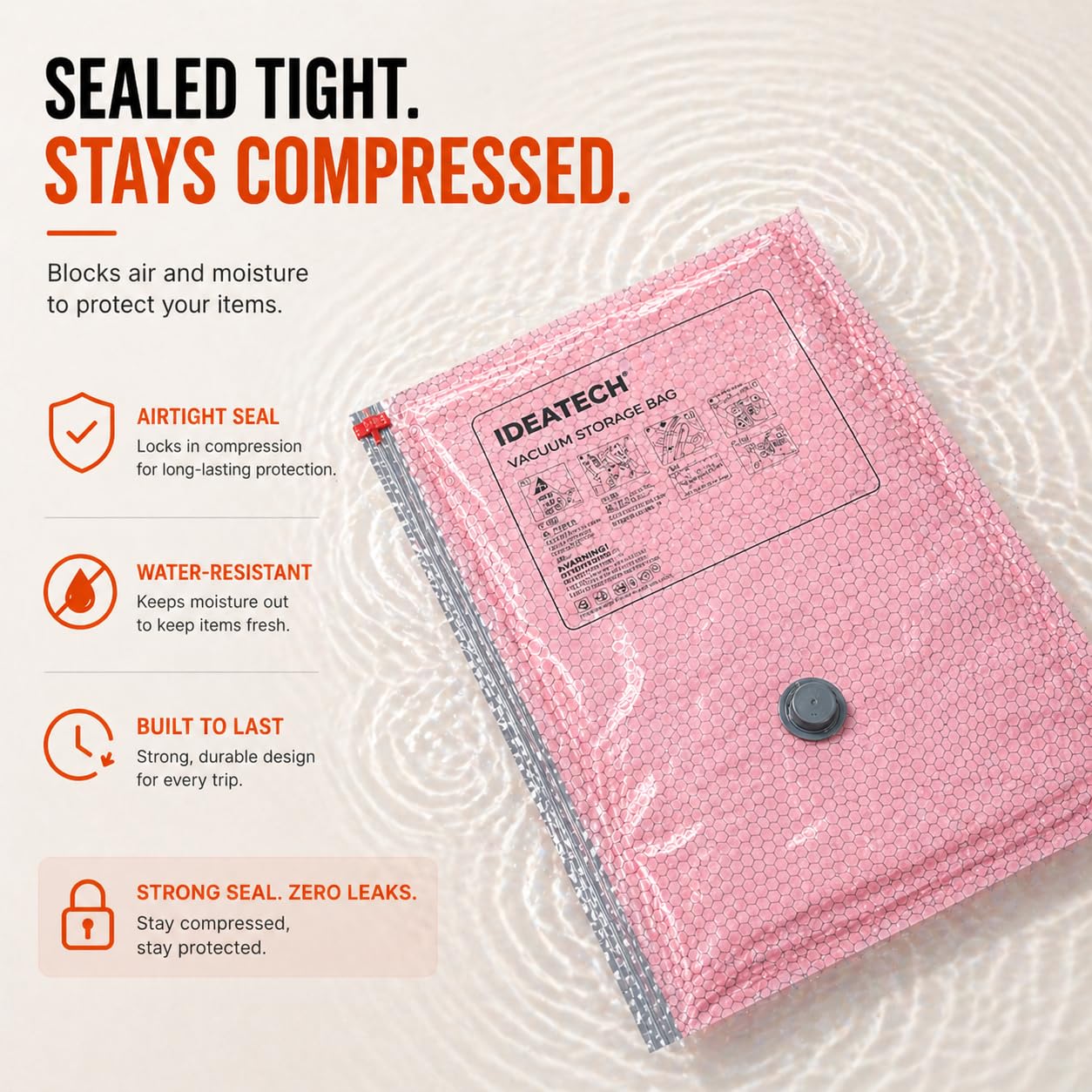 IDEATECH reinforced sealing tracks maintain suction mid-travel