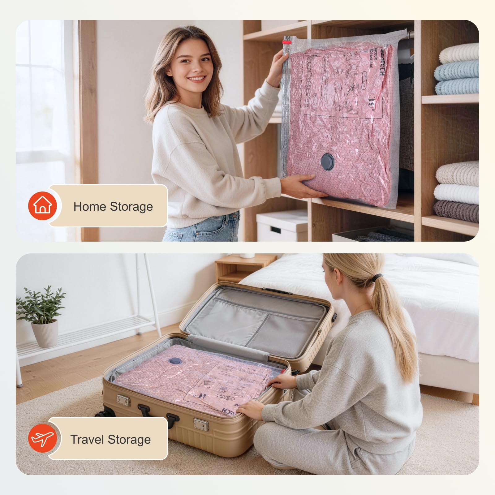 IDEATECH in-action in hotel room shows easy compression and organization