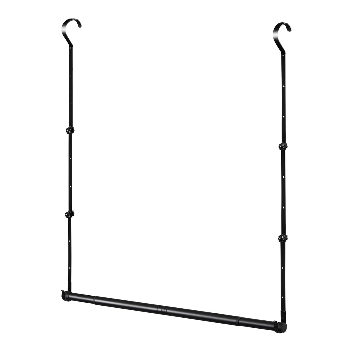 Idefair hanging closet rod extendable width for precise space optimization