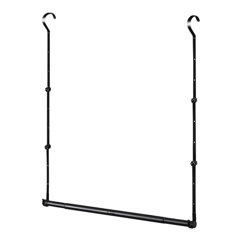 Idefair hanging closet rod extendable width for precise space optimization