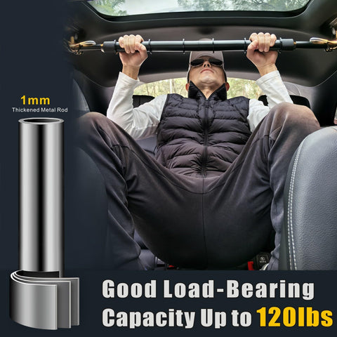 Idefair heavy-duty hanger bar supports up to 120 lbs for travel clothing