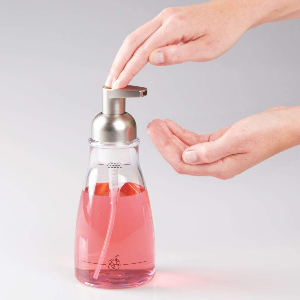iDesign foaming soap dispenser refill process with pump removed
