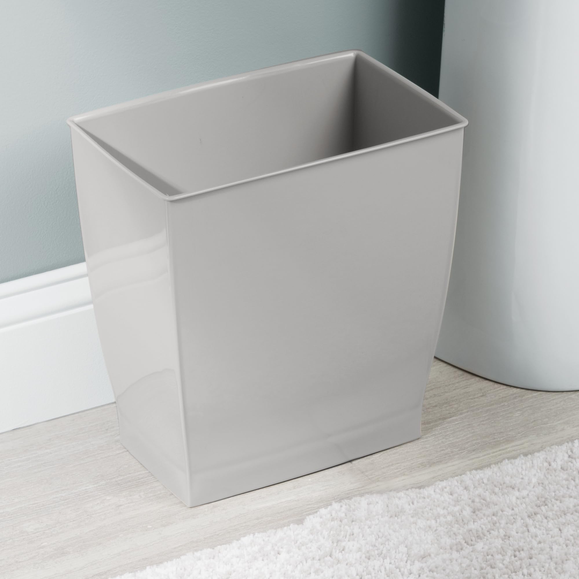 Easy-care plastic; simple cleaning with mild soap and water.