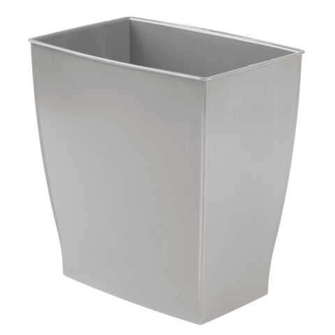 Open-top rectangular shape enables quick disposal beside bathrooms, dorms, and offices.