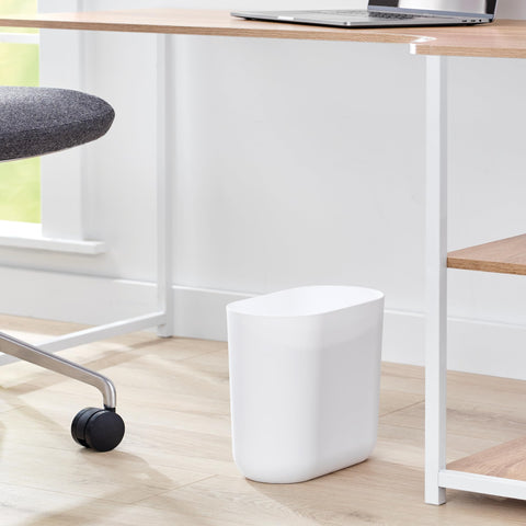 iDesign two-pack trash cans ideal for dorm rooms and shared spaces