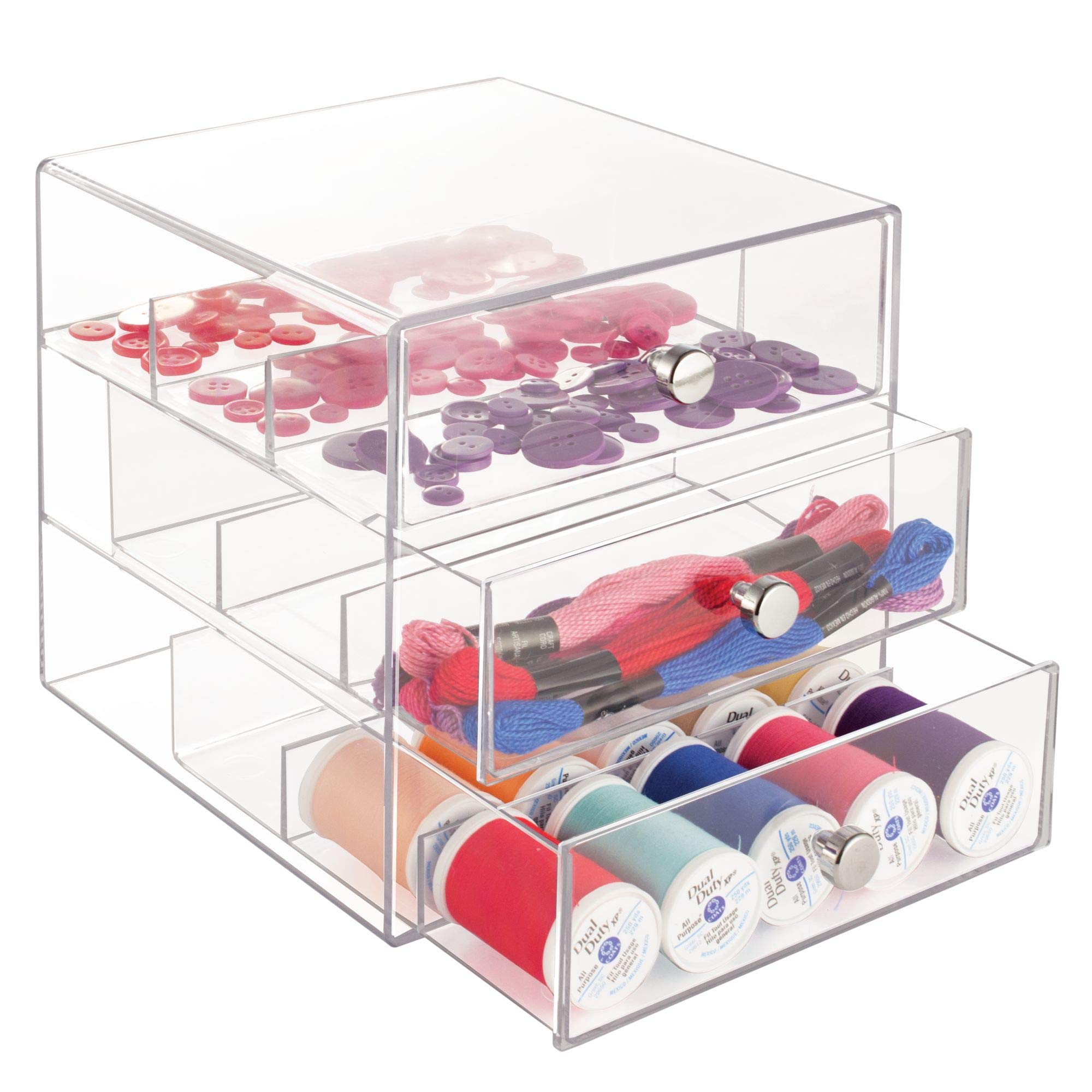 idesign vanity organizer BPA-free plastic for durable everyday use.