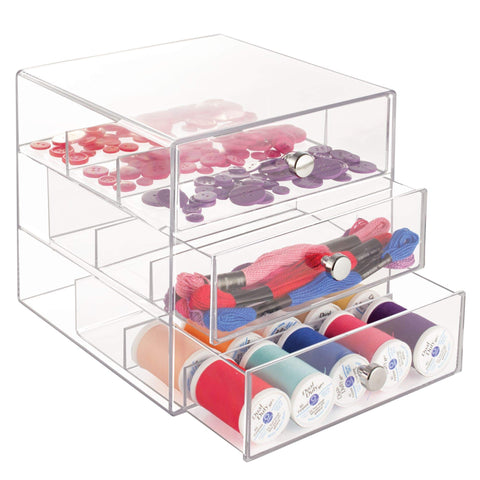 idesign vanity organizer BPA-free plastic for durable everyday use.