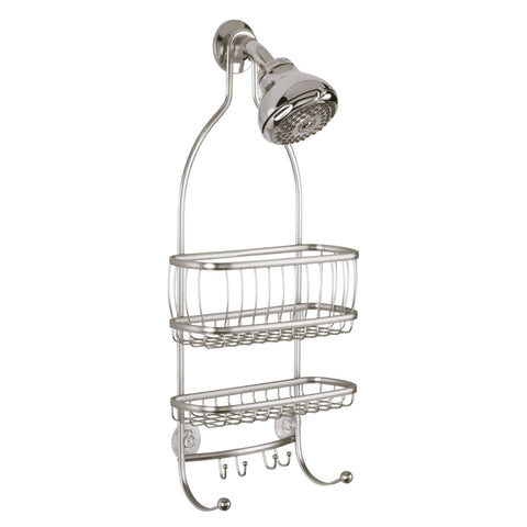 iDesign York over-shower-head installation offers quick, tool-free setup.