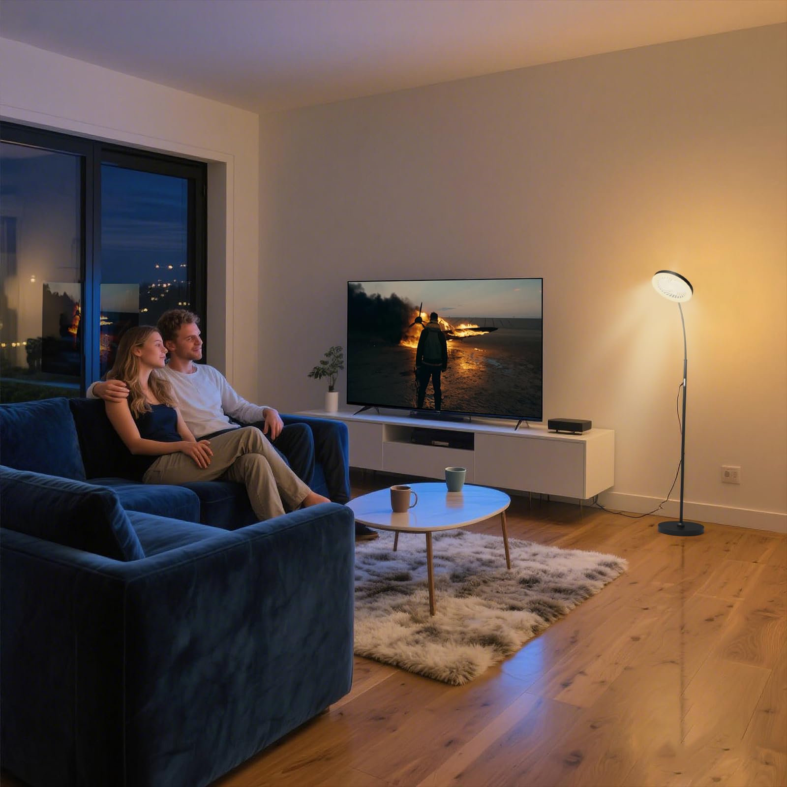 IDOGLOME night-ready bedside use with adjustable lighting and cooling.