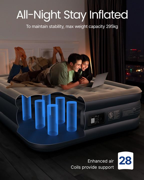 iDOO air mattress full deflates to compact size for storage