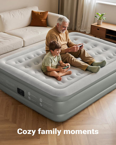 iDOO air mattress queen used for guests and portable stays