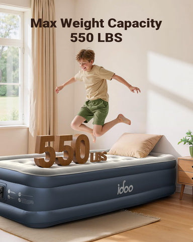 iDOO anti-slip bottom keeps the bed stable on smooth floors.