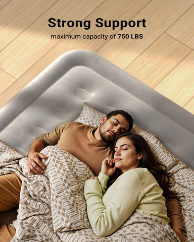 iDOO Cal King air mattress deflates easily for compact storage