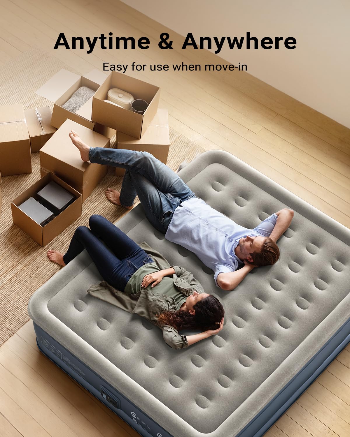 iDOO Cal King air mattress ideal for guests and temporary stays