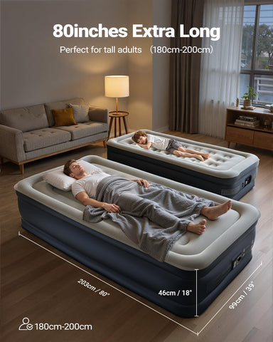 iDOO four-chamber structure with 24 air coils delivers firm support through the night.