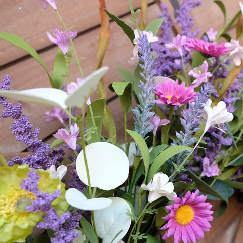 Idyllic housewarming wreath makes a thoughtful gift for a new home.