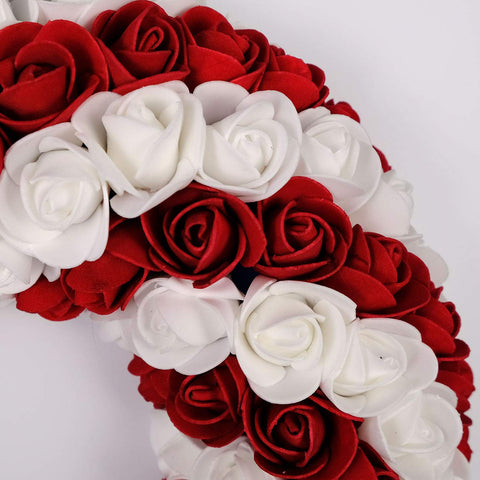 Idyllic memorial-day wreath is easy to display on doors or walls.