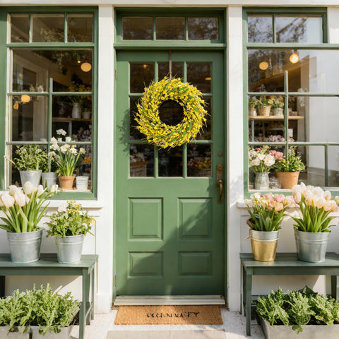 Dusting with a soft cloth keeps the Idyllic wreath looking fresh.