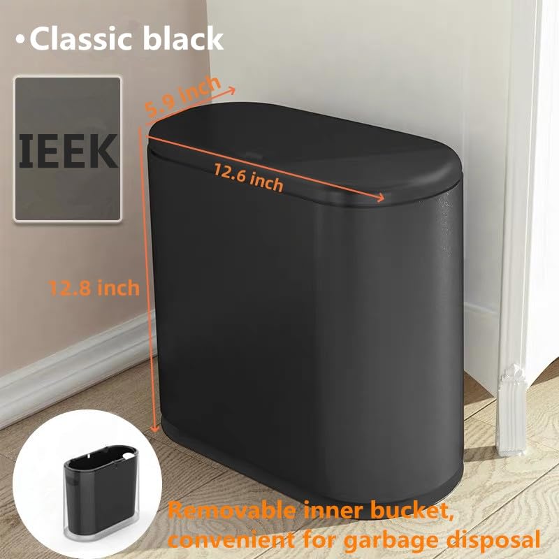 IEEK 3.2 gallon capacity trash can suitable for busy kitchens.