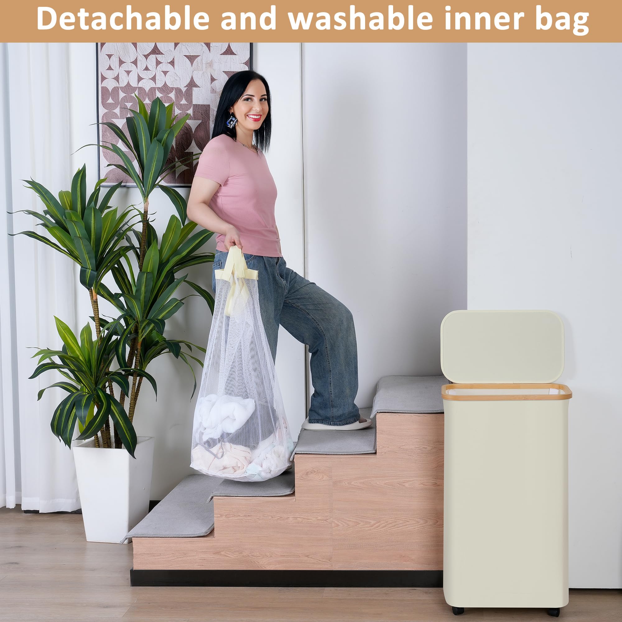 IEGROW removable inner bag makes sorting and cleaning quick and simple.