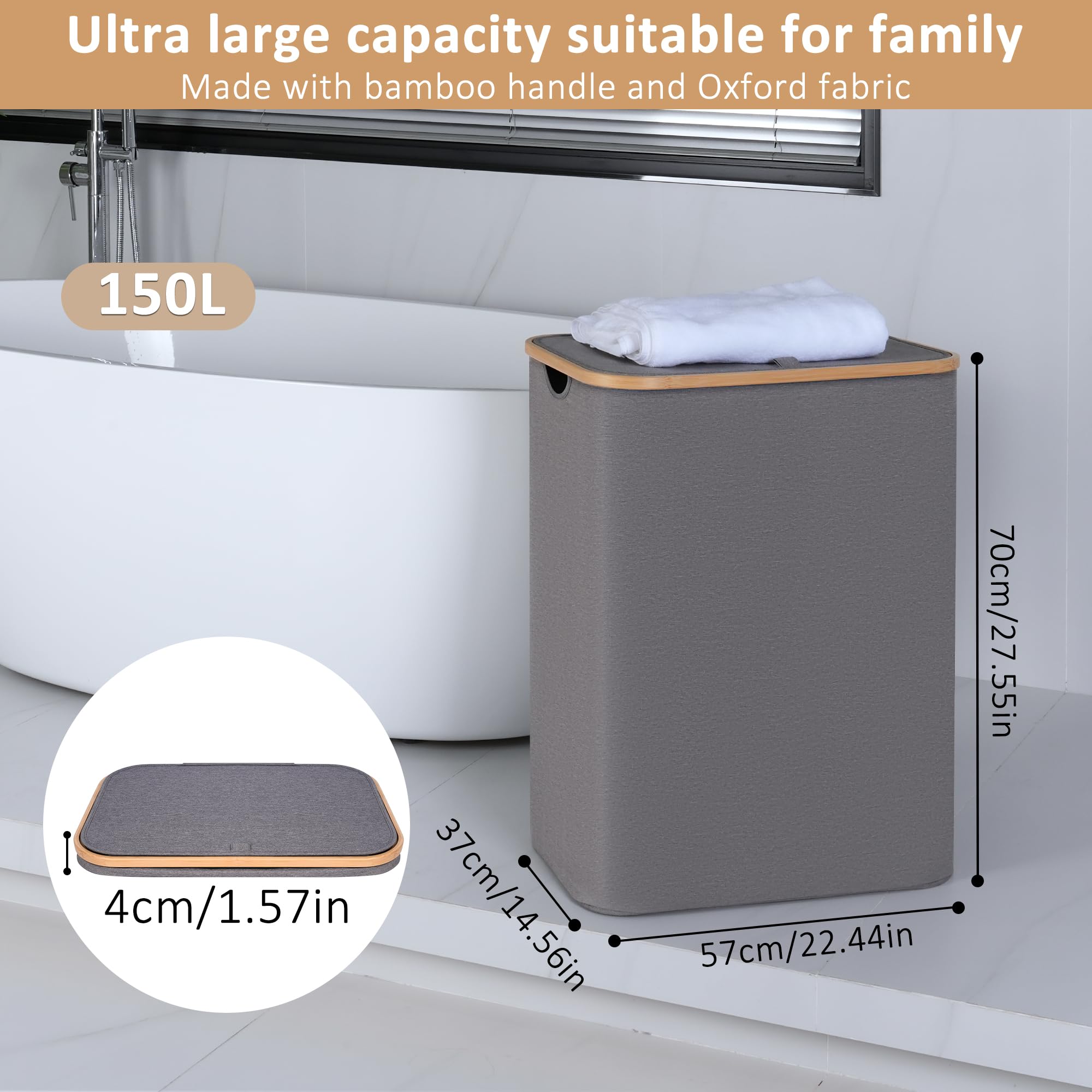 iEGrow collapsible design laundry hamper demonstrates easy setup and compact storage after use