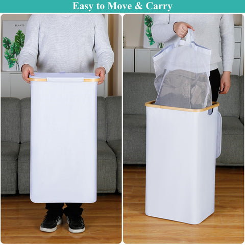Collapsible design keeps the iEGrow hamper compact when not in use