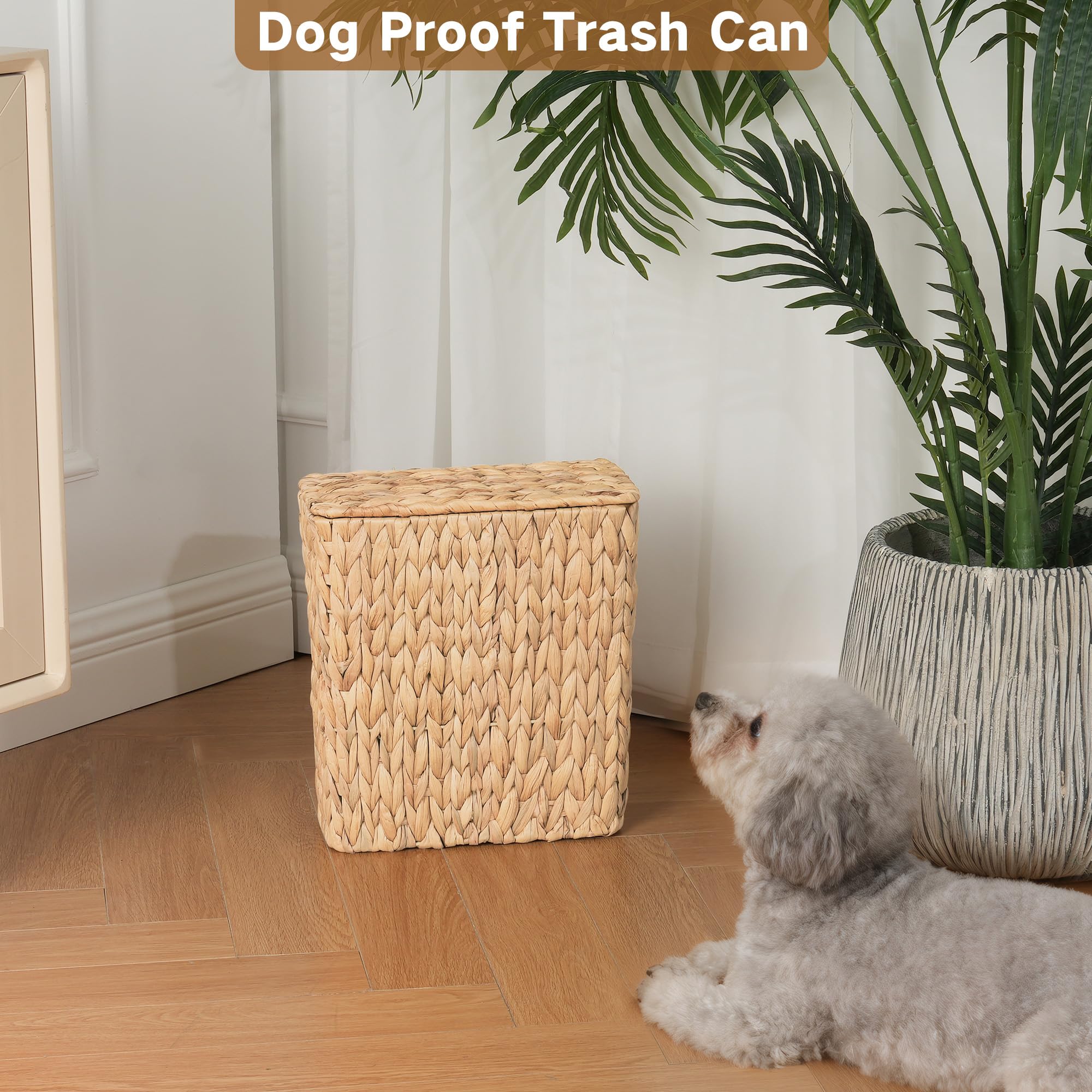 IEGrow hinged lid helps control odors and keep areas tidy.