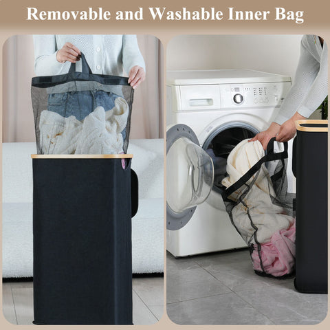 iEGrow large-capacity 110L laundry basket for daily laundry needs