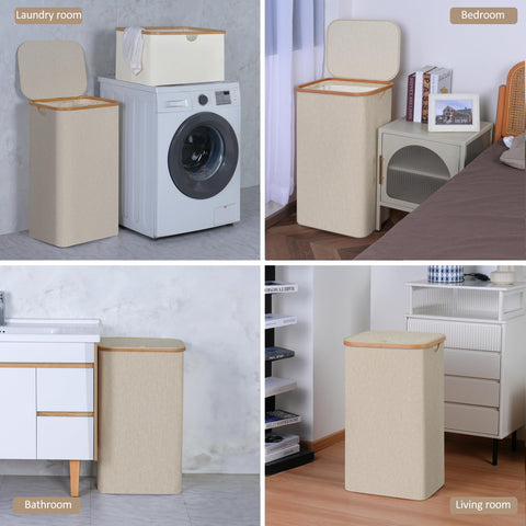 IEGrow laundry basket folds flat for compact storage in closets or suitcases.