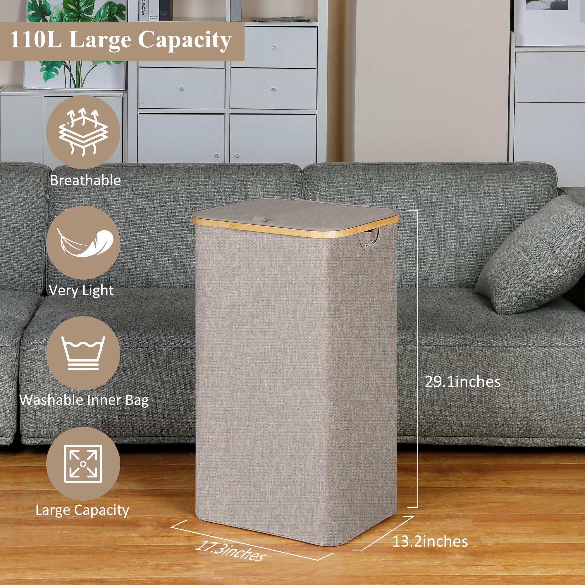 IEGrow removable inner bag for easy sorting and machine washing.