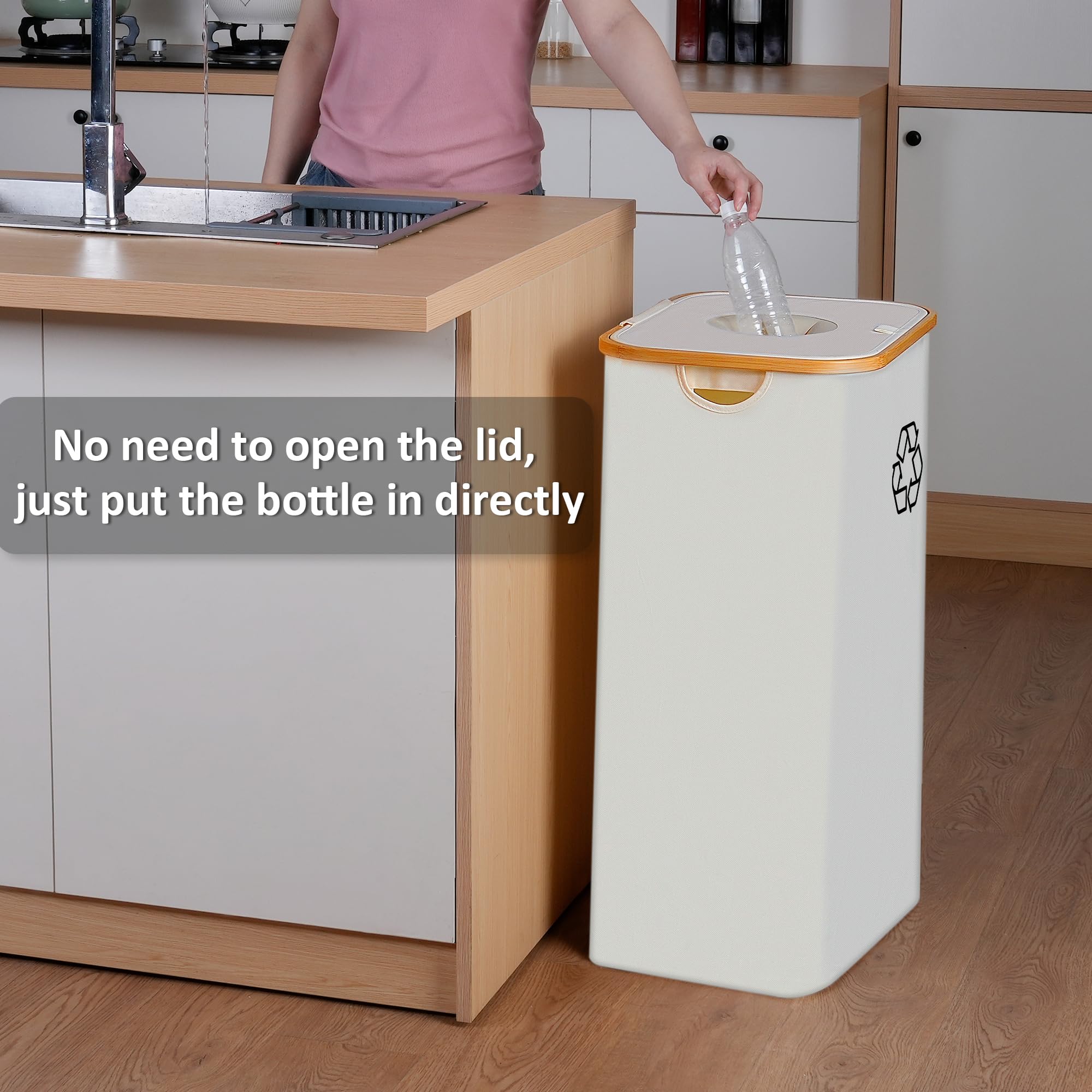 iegrow lid helps control odors while keeping recyclables tidy