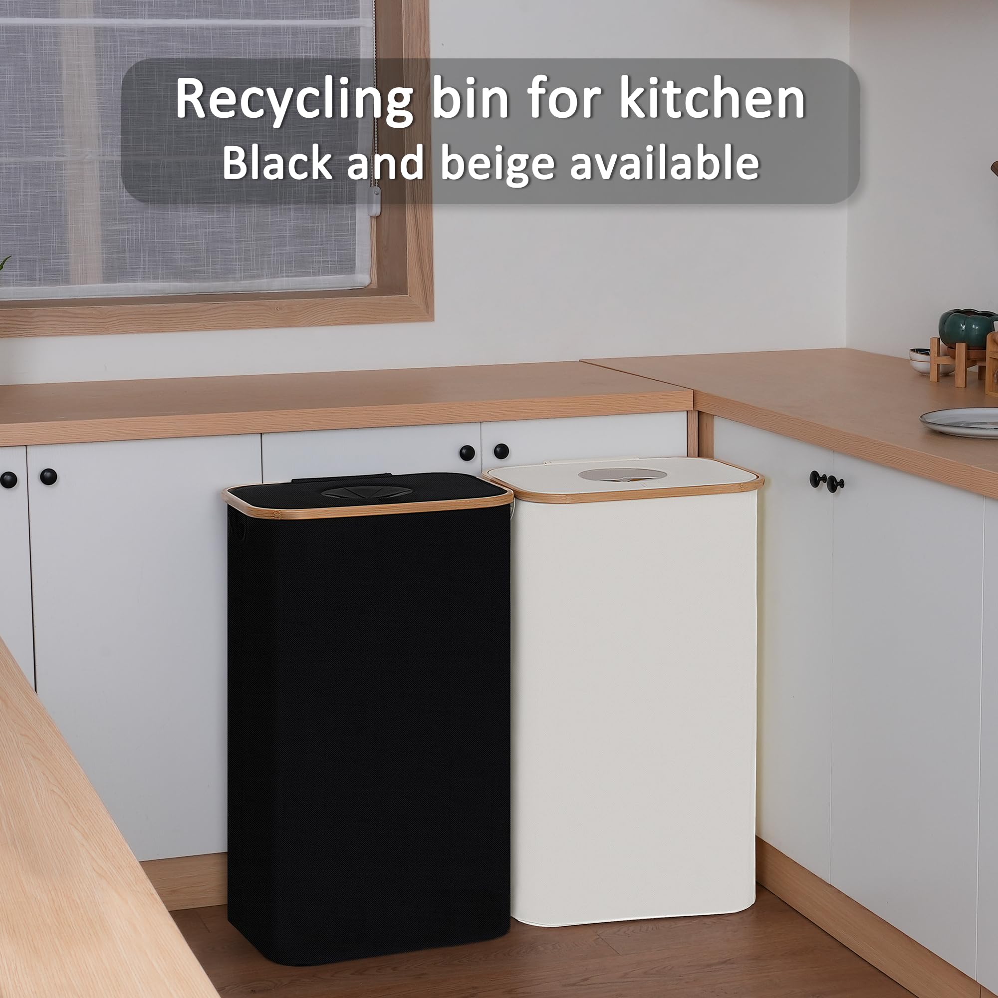iEGrow lid design helps control odors in the recycling area.