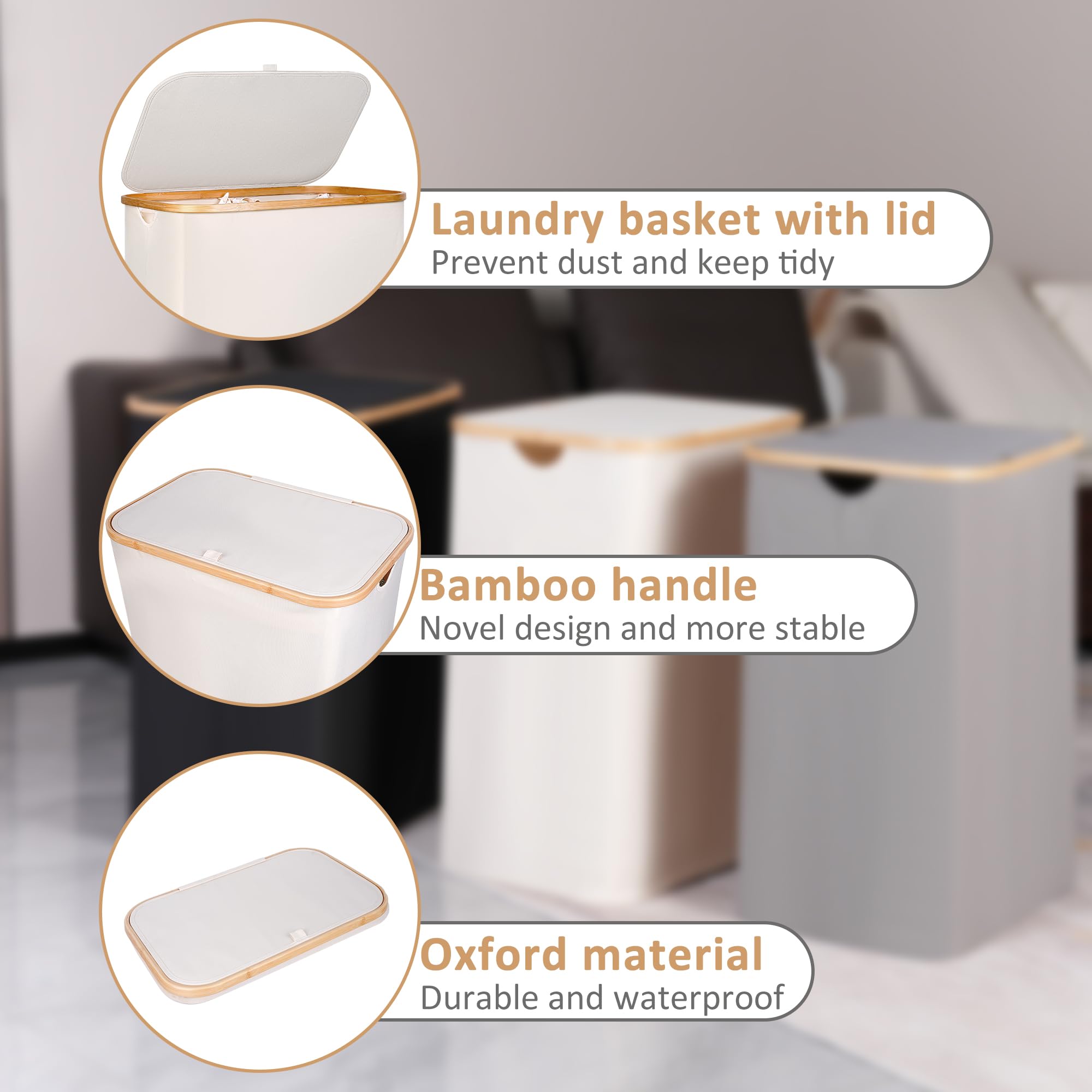 Removable inner bags in the iEGrow hamper allow quick clothing separation.
