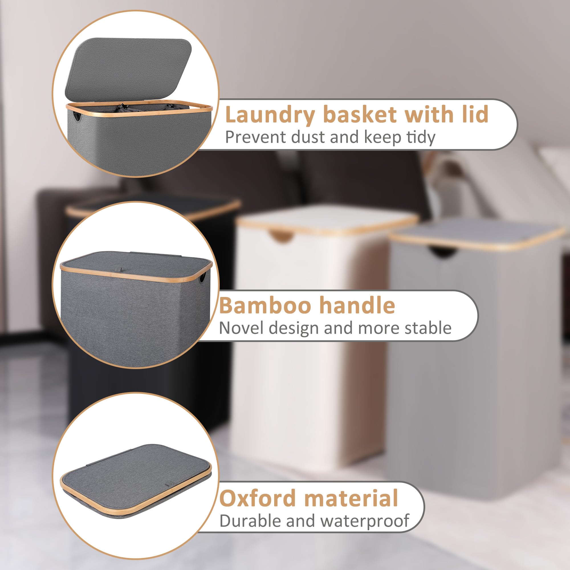 iEGrow removable inner bags show easy sorting of dark and light clothes