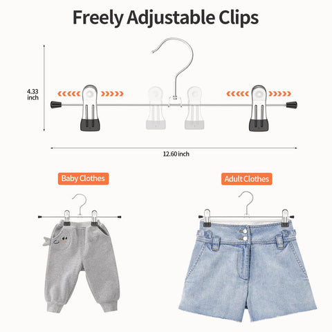 IEOKE 360-degree swivel hooks simplify closet rearrangement and outfit planning.