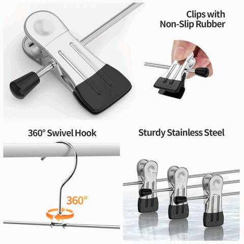 IEOKE space-saving closet hangers streamline wardrobe organization