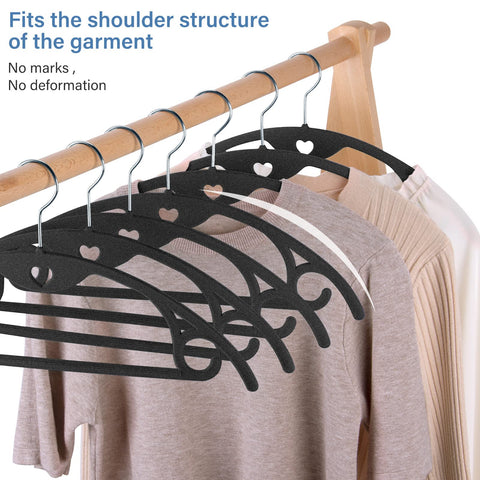 IEOKE velvet hangers slim profile saves wardrobe space without bulk