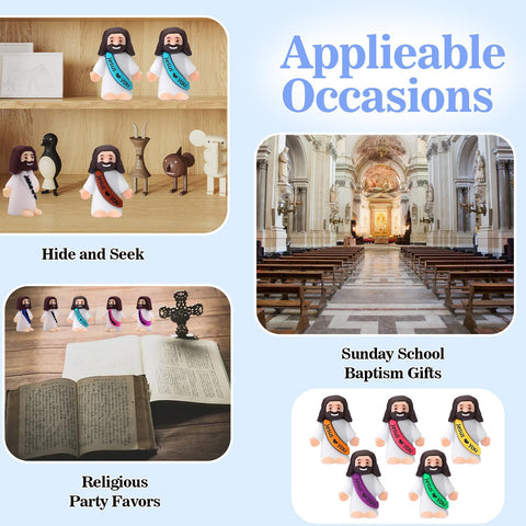 IEUHDKWL miniature Jesus figurines designed for durable display and heartfelt gifts.