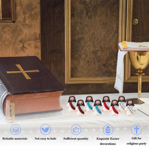 IEUHDKWL bulk small Jesus figurines for crowd-friendly party favors and classroom use.