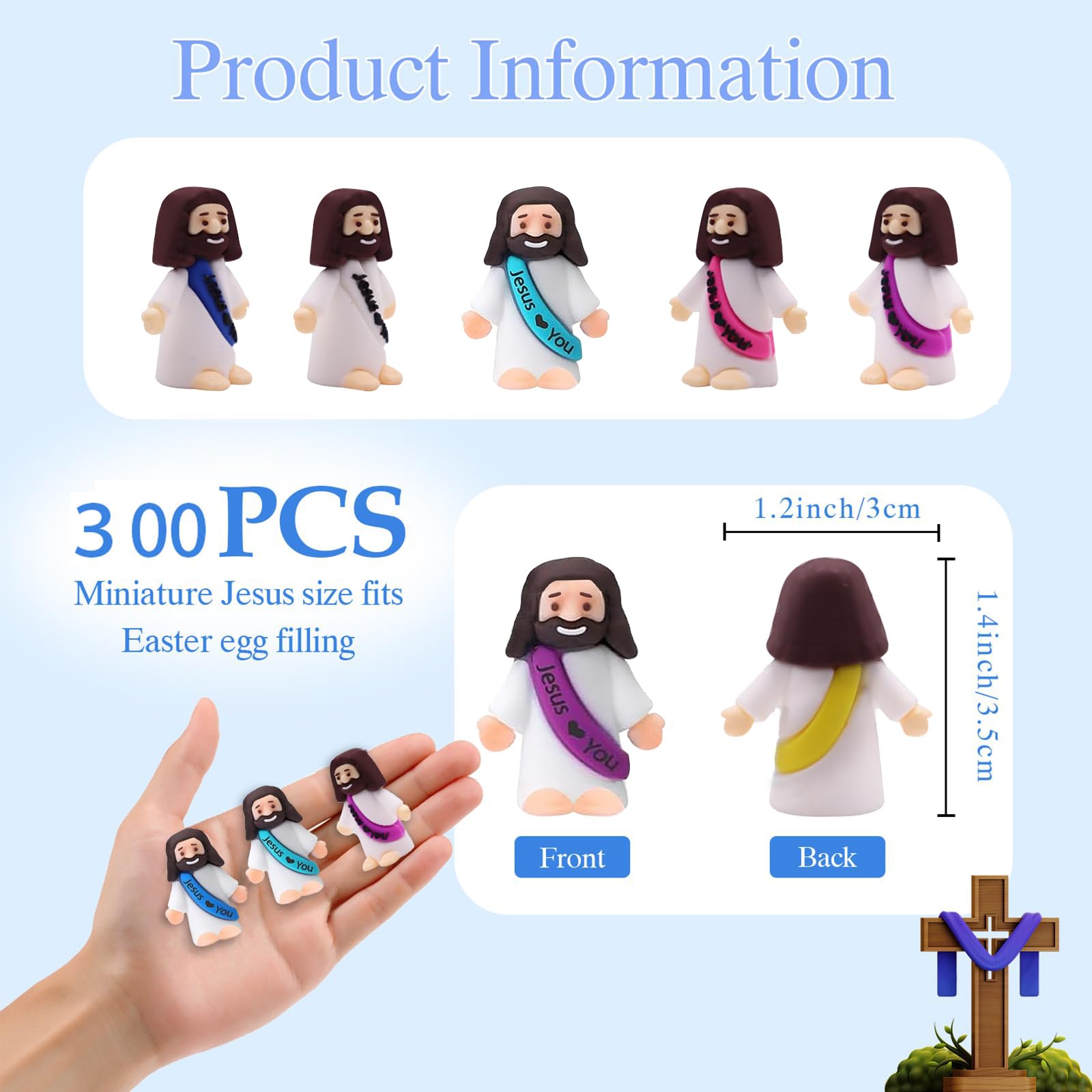 IEUHDKWL baby Jesus figures for Sunday school crafts and meaningful gifts.