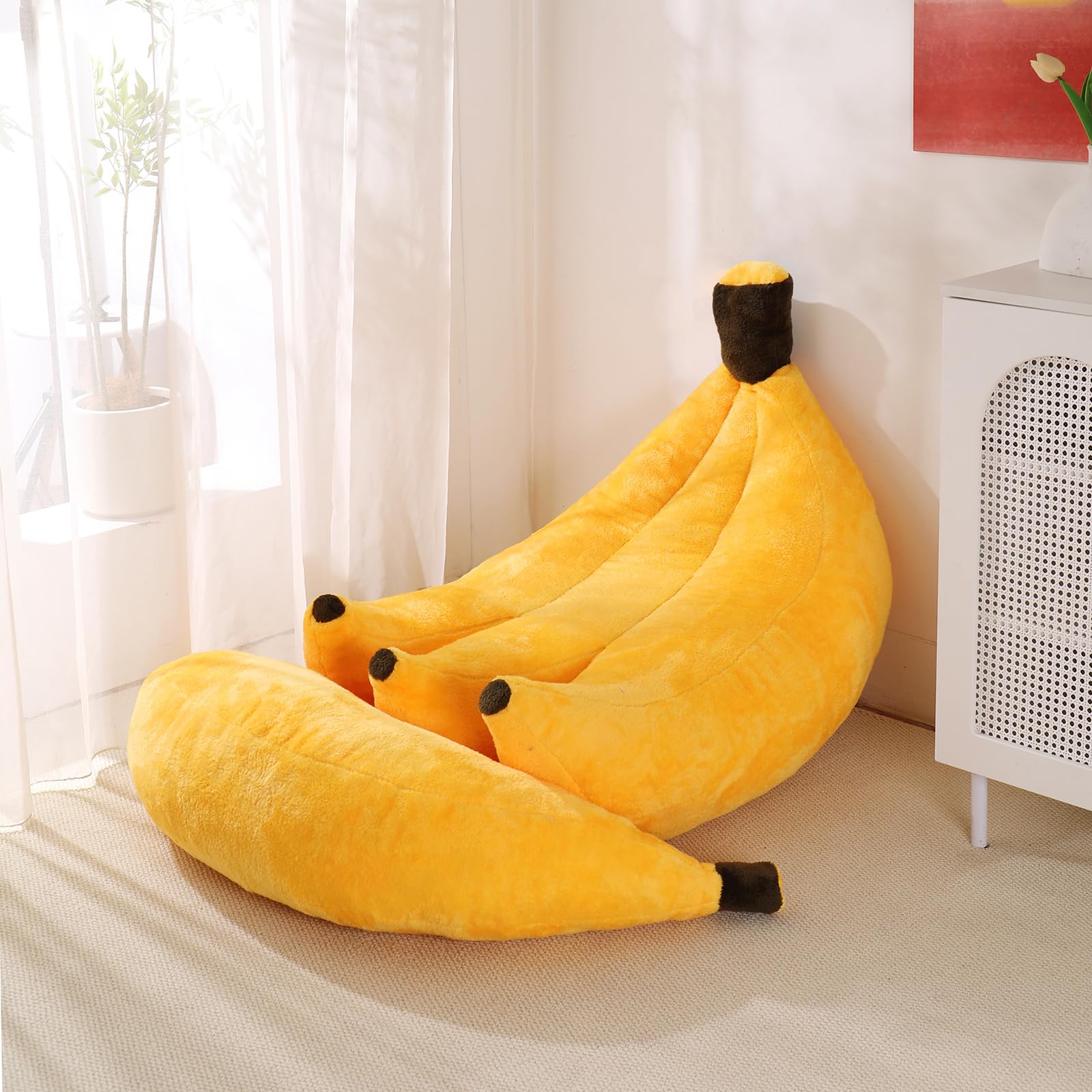 IEVENW banana bean bag chair with cozy support for lounging.