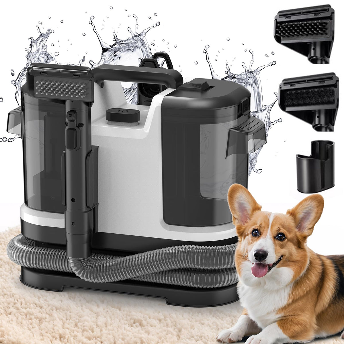 IEVENW portable cleaner front view for easy maneuverability.