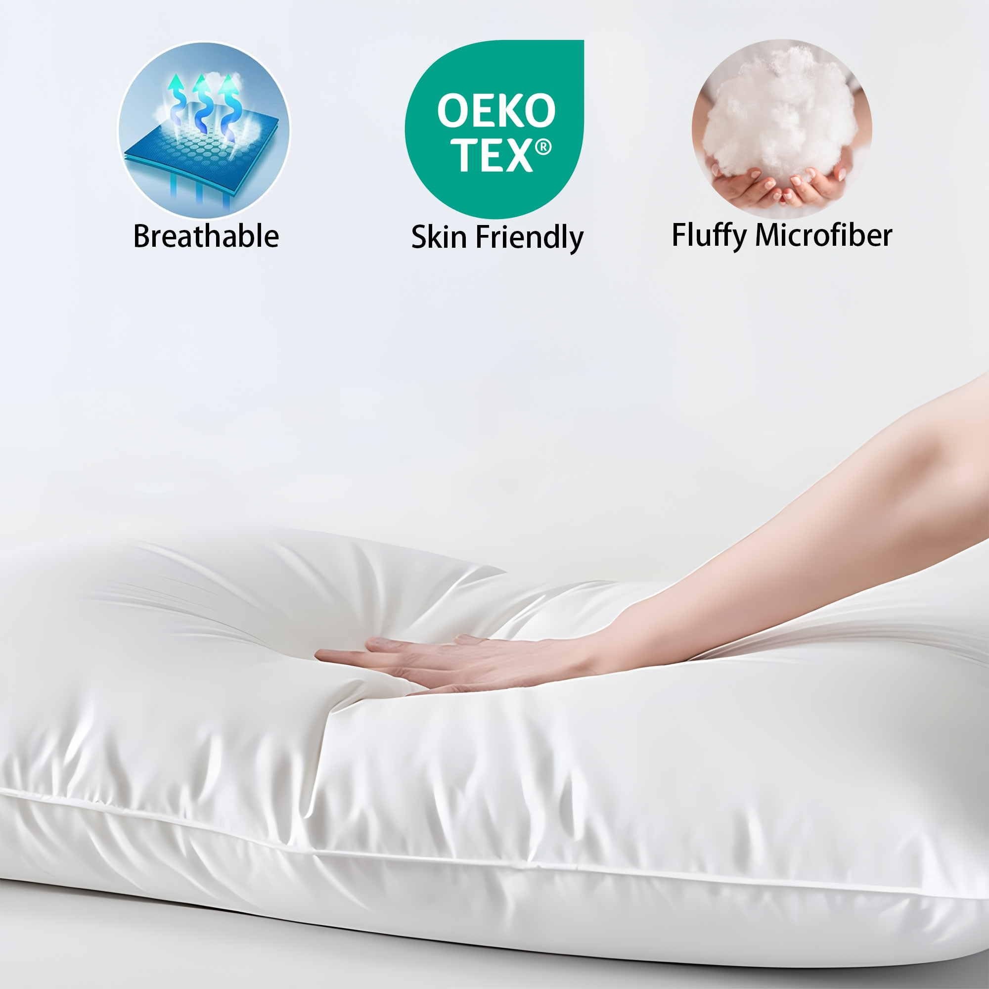 iFaon 60-3D 40-7D fill delivers soft neck cushion and gentle support