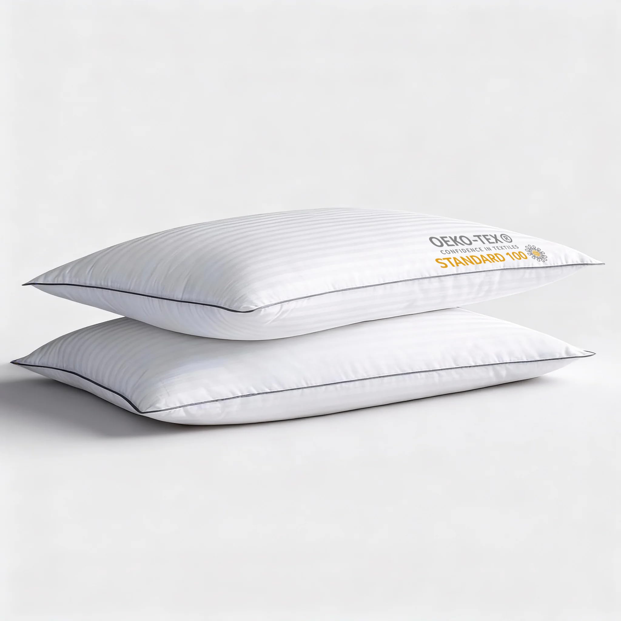 ifaon ultra-thin pillow close-up shows neck support for stomach sleepers