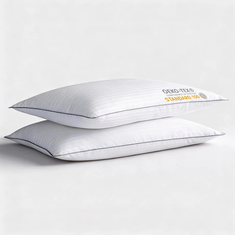 ifaon ultra-thin pillow close-up shows neck support for stomach sleepers